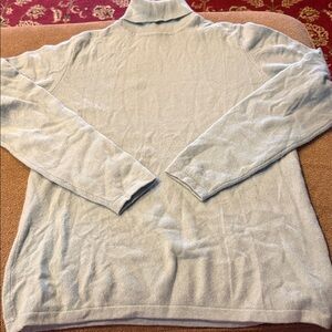 CHARTER CLUB Cashmere Sweater Light Blue Size Small Turtleneck (TD)